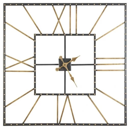 Ashley Furniture Thames - Black/gold Finish - Wall Clock Accessories
