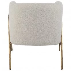 Uttermost Jacobsen Off White Shearling Accent Chair Chairs