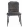 Moe's Home Collection Shelton Dining Chair Nimbus Black Leather-m2 Chairs