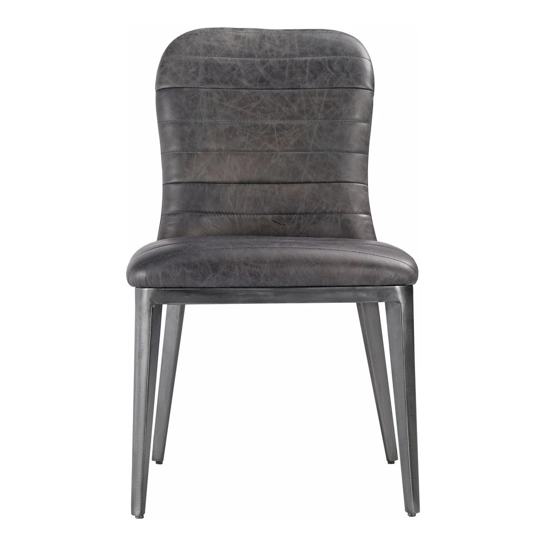 Moe's Home Collection Shelton Dining Chair Nimbus Black Leather-m2 Chairs 3 Moe's Home Collection Shelton Dining Chair Nimbus Black Leather-m2 Chairs