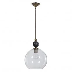Accessories Uttermost Mendota 1 Light Glass Pendant
