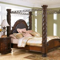Millennium® By Ashley North Shore - Dark Ultimate Best In Class California Poster Bed With Canopy Beds