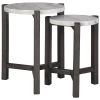 Ashley Furniture Crossport - Gray/white/brown - Accent Table Set (2/cn) Tables
