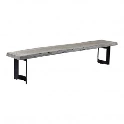 Moe's Home Collection Bent Bench Small Weathered Grey Benches 9 Moe's Home Collection Bent Bench Small Weathered Grey Benches