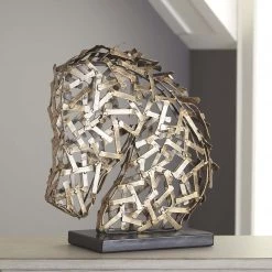 Ashley Furniture Nahla - Antique Gold Finish - Sculpture Table Decor