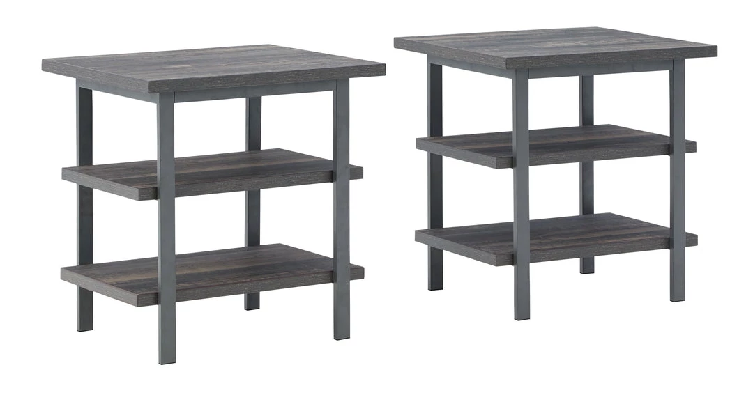 Ashley Furniture Jandoree - Grayish Brown - Rectangular End Table (2/cn) Tables 3 Ashley Furniture Jandoree - Grayish Brown - Rectangular End Table (2/cn) Tables
