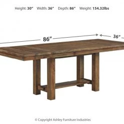Ashley Furniture Tables Moriville - Grayish Brown - Rect Dining Room Ext Table