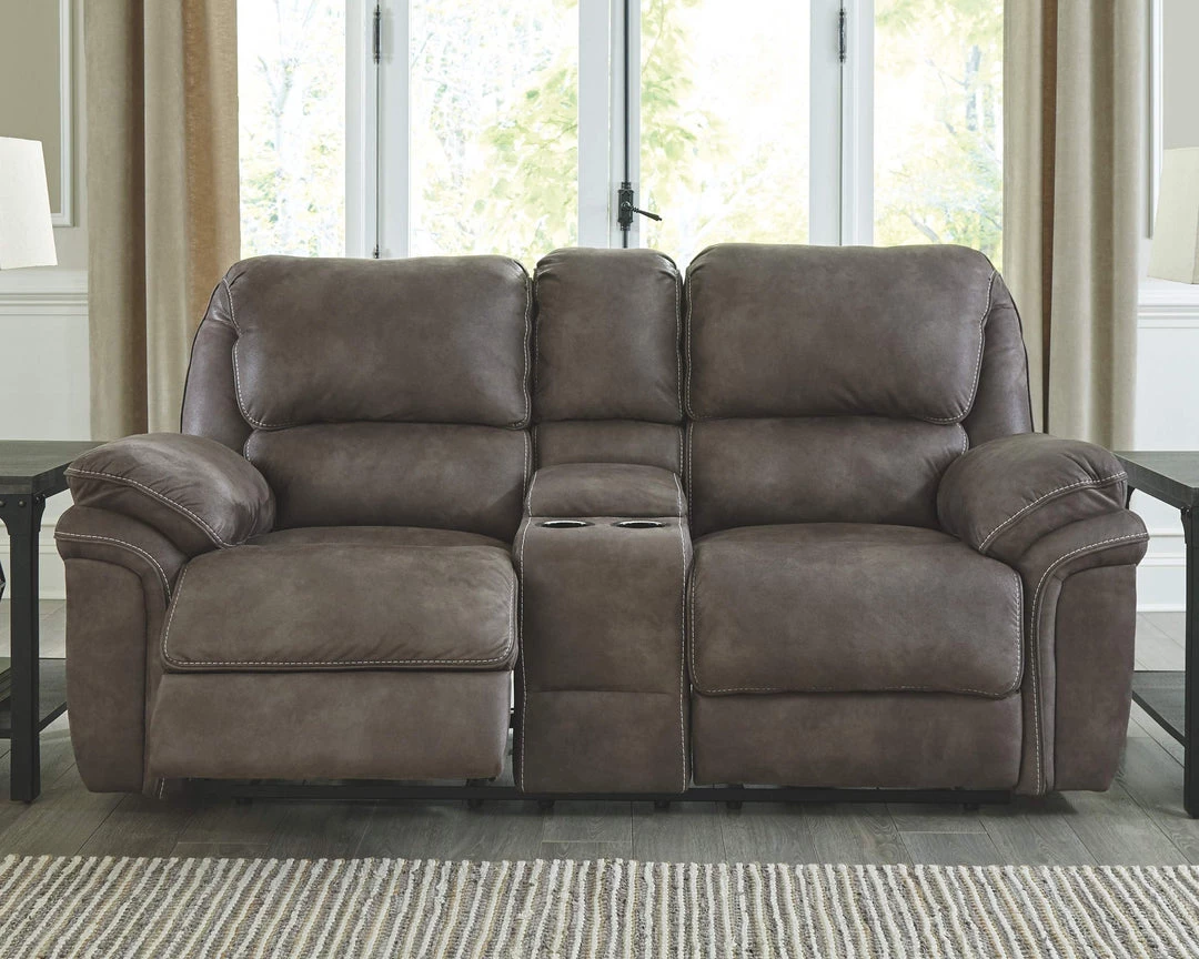 Ashley Furniture Reclining Furniture Trementon - Graphite - Dbl Rec Pwr Loveseat W/console 9 Ashley Furniture Reclining Furniture Trementon - Graphite - Dbl Rec Pwr Loveseat W/console