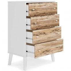 Ashley Furniture Piperton - Brown / White - Four Drawer Chest 16 Ashley Furniture Piperton - Brown / White - Four Drawer Chest