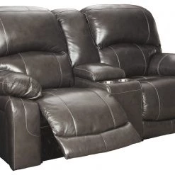 Ashley Furniture Reclining Furniture Hallstrung - PWR REC Loveseat/CON/ADJ HDRST