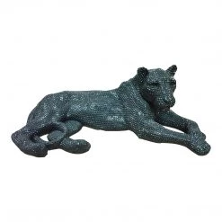 Moe's Home Collection Panthera Statue Small Black Table Decor