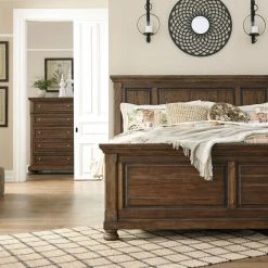 Signature Design By Ashley® Flynnter - Medium Brown - California King Panel Bed