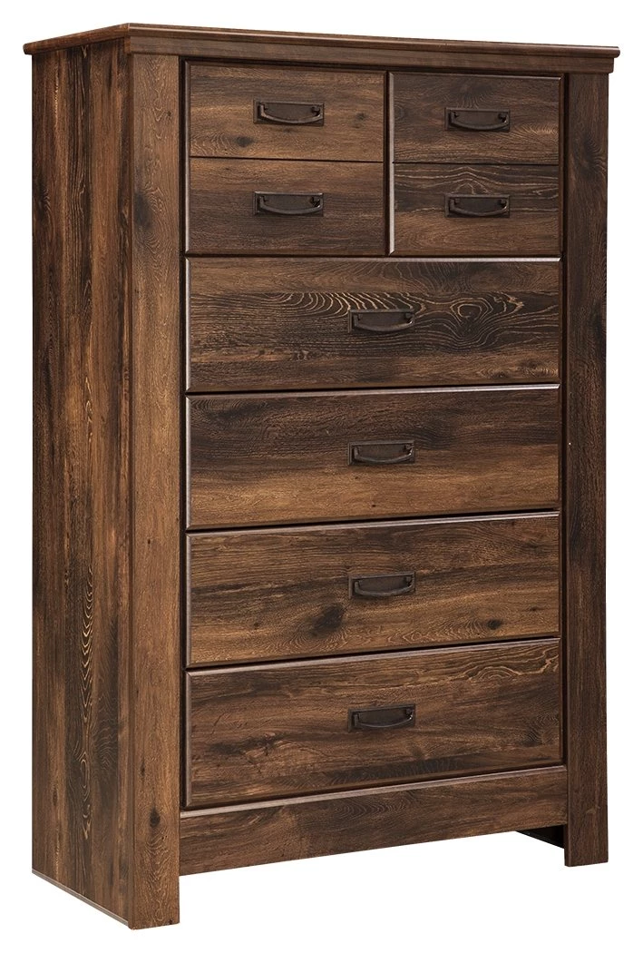 Ashley Furniture Chests Quinden - Dark Brown - Five Drawer Chest 3 Ashley Furniture Chests Quinden - Dark Brown - Five Drawer Chest