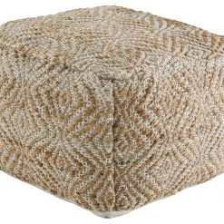 Ashley Furniture Accessories Madan - Ivory/natural - Pouf