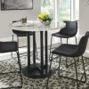 Signature Design By Ashley® Centiar - Dark Gray - 5 Pc. - Counter Table, 4 Upholstered Barstools