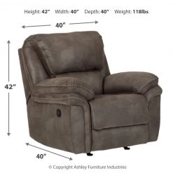 Ashley Furniture Trementon - Graphite - Rocker Recliner Reclining Furniture