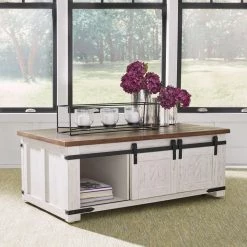 Ashley Furniture Wystfield - White/brown - Rectangular Cocktail Table