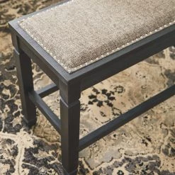 Ashley Furniture Tyler - Antique Black - Dbl Counter Uph Bench (1/cn) Benches