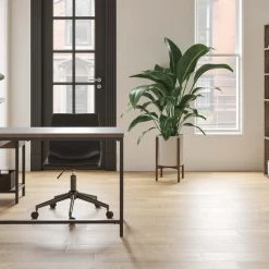 Signature Design By Ashley® Home Office Sets Dorrinson - Two-tone - L-Desk With Storage, Bookcase, Swivel Desk Chair