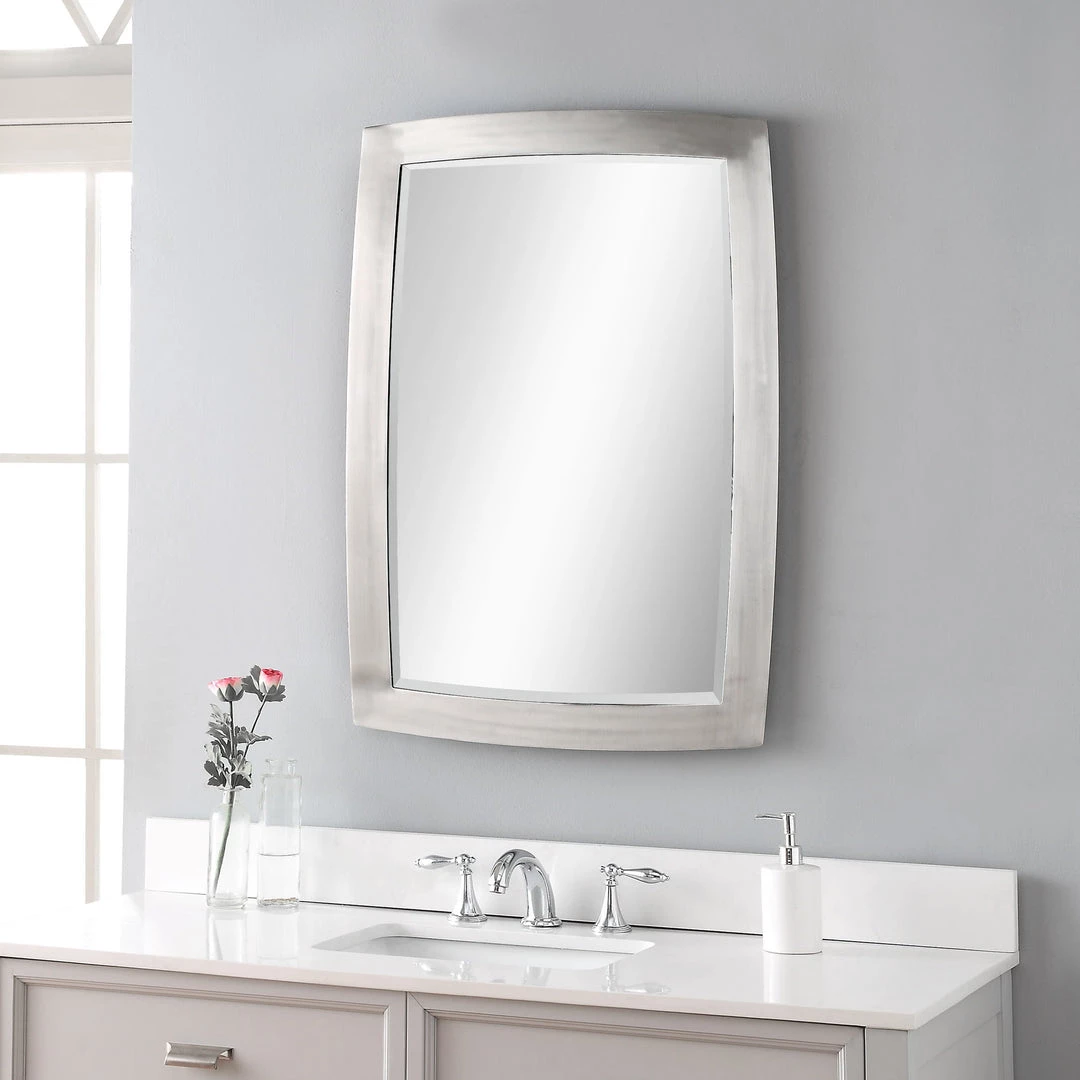 Accessories Uttermost Haskill Brushed Nickel Mirror 9 Accessories Uttermost Haskill Brushed Nickel Mirror