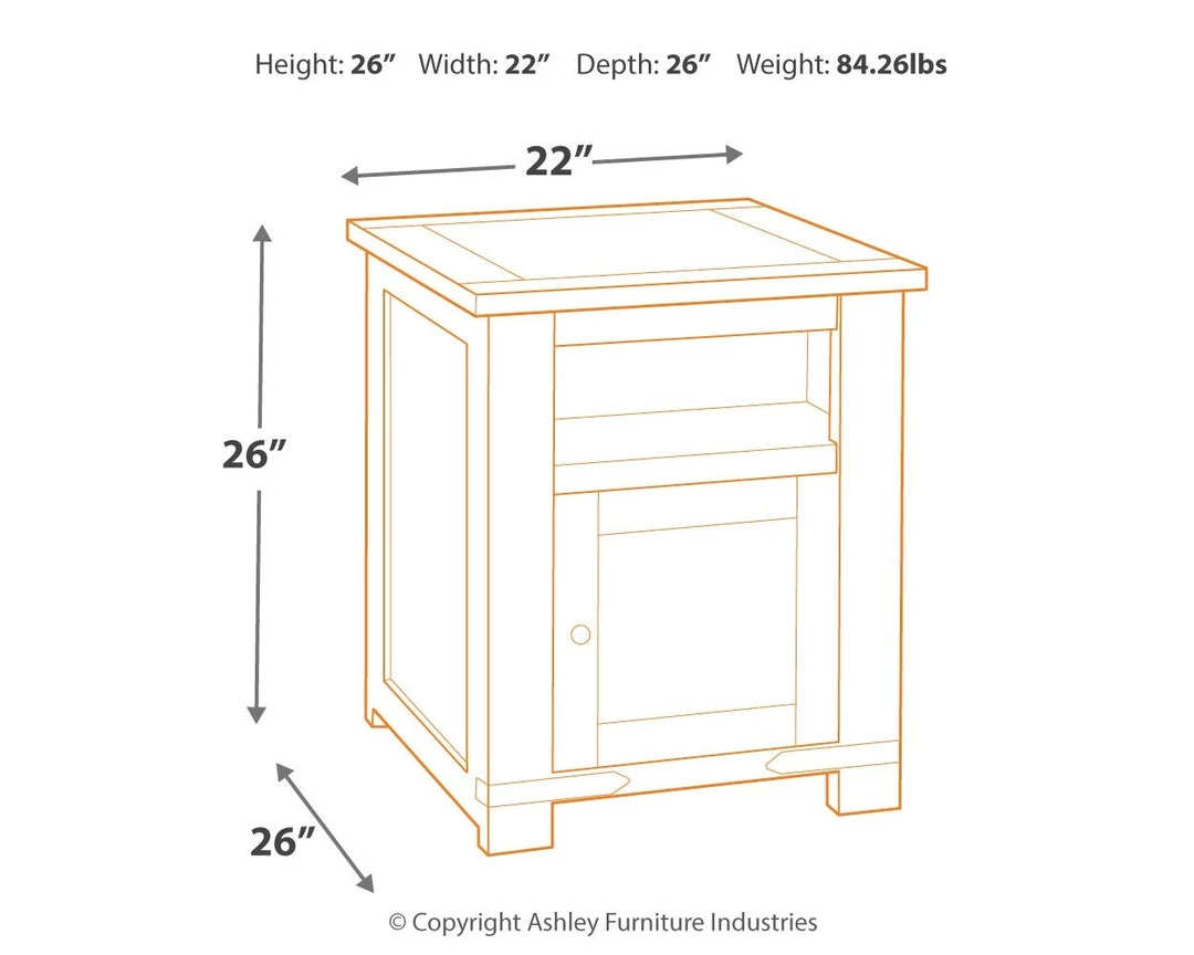 Ashley Furniture Budmore - Brown Dark - Rectangular End Table 4 Ashley Furniture Budmore - Brown Dark - Rectangular End Table