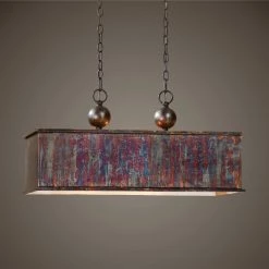 Uttermost Albiano Rectangle 2 Lt Bronze Pendant