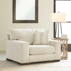 Signature Design By Ashley® Maggie - Birch - 2 Pc. - Chair And A Half, Ottoman Chair & Ottoman Sets