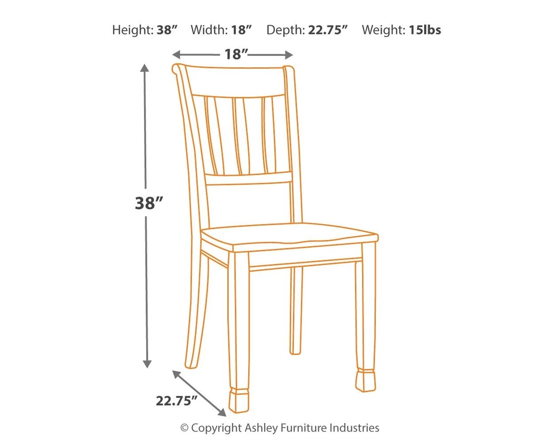 Ashley Furniture Chairs Whitesburg - Brown/cottage White - Dining Room Side Chair (2/cn) 9 Ashley Furniture Chairs Whitesburg - Brown/cottage White - Dining Room Side Chair (2/cn)