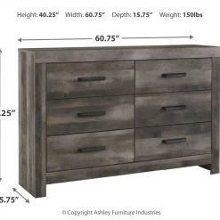 Signature Design By Ashley® Wynnlow - Gray - Dresser, Mirror 13 Signature Design By Ashley® Wynnlow - Gray - Dresser, Mirror