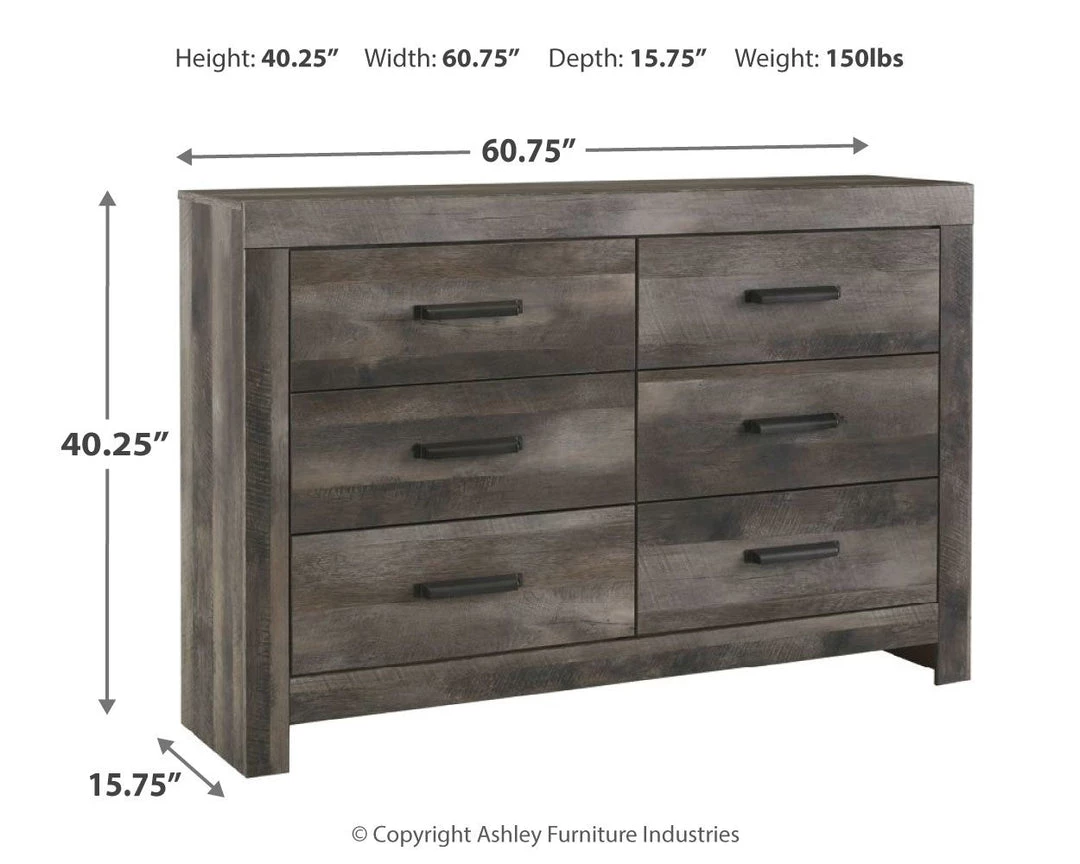 Signature Design By Ashley® Wynnlow - Gray - Dresser, Mirror 7 Signature Design By Ashley® Wynnlow - Gray - Dresser, Mirror