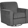Ashley Furniture Zarina - Graphite - Swivel Accent Chair Chairs 1 Ashley Furniture Zarina - Graphite - Swivel Accent Chair Chairs