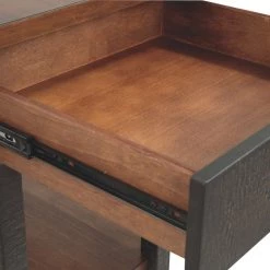 Ashley Furniture Stanah - Brown / Beige - Rectangular End Table Tables