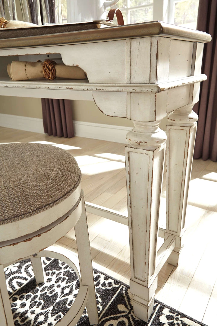 Ashley Furniture Realyn - White - Long Counter Table Tables 9 Ashley Furniture Realyn - White - Long Counter Table Tables