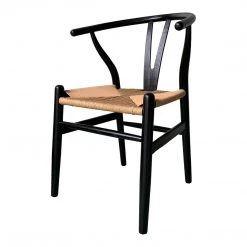 Moe's Home Collection Ventana Dining Chair Black And Natural-m2