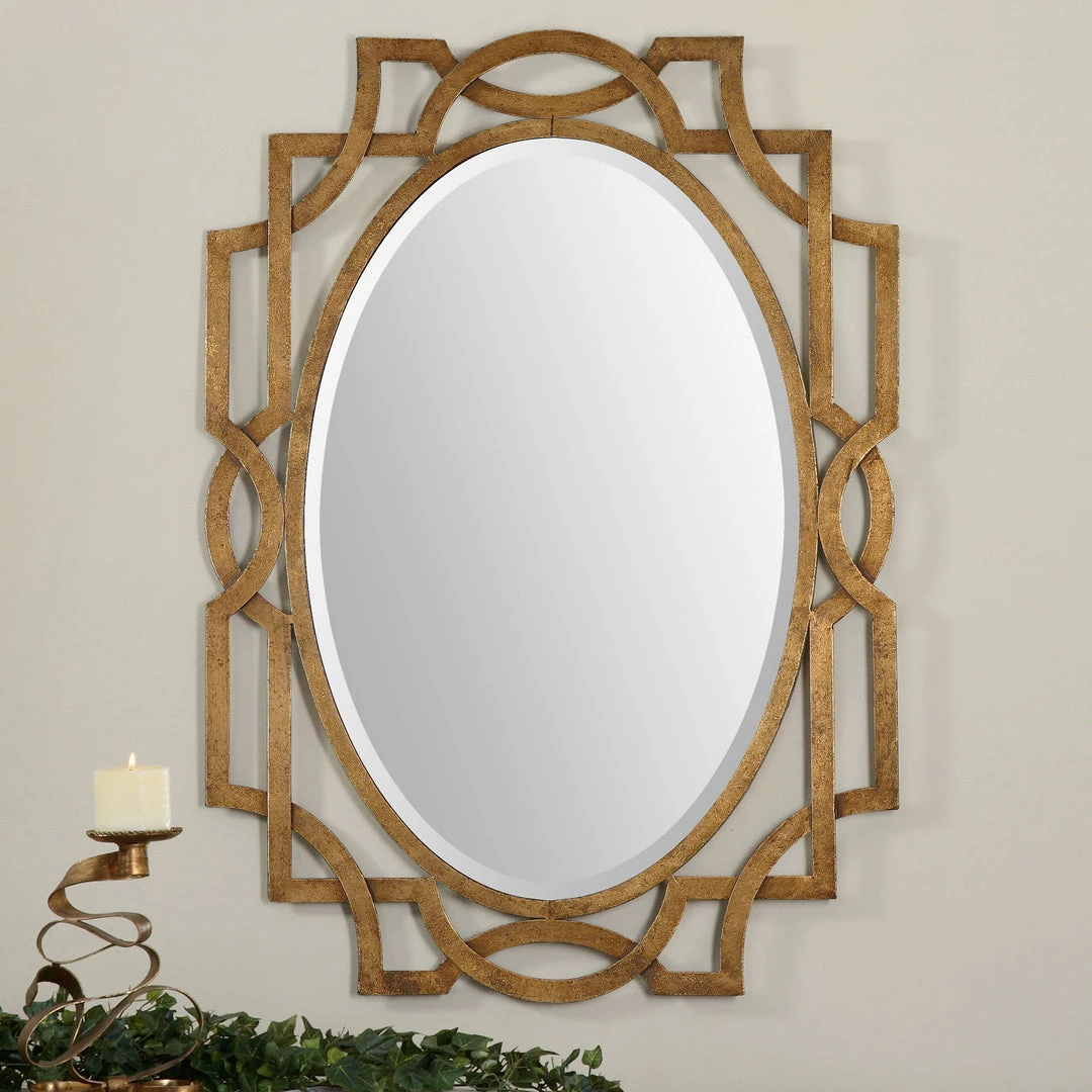 Uttermost Margutta Gold Oval Mirror Accessories 4 Uttermost Margutta Gold Oval Mirror Accessories