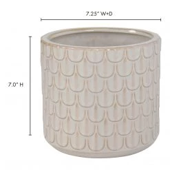 Moe's Home Collection Herb Planter 7in White Accessories