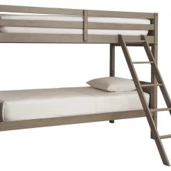 Ashley Furniture Lettner - Light Gray - Twin/twin Bunk Bed W/ladder Beds