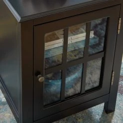 Ashley Furniture Opelton - Black - Accent Cabinet