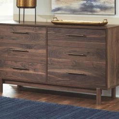 Signature Design By Ashley® Dressers Calverson - Mocha - Six Drawer Dresser - Small