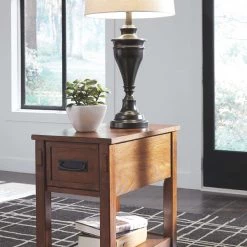 Ashley Furniture Breegin - Brown - Chair Side End Table - Medium Tables