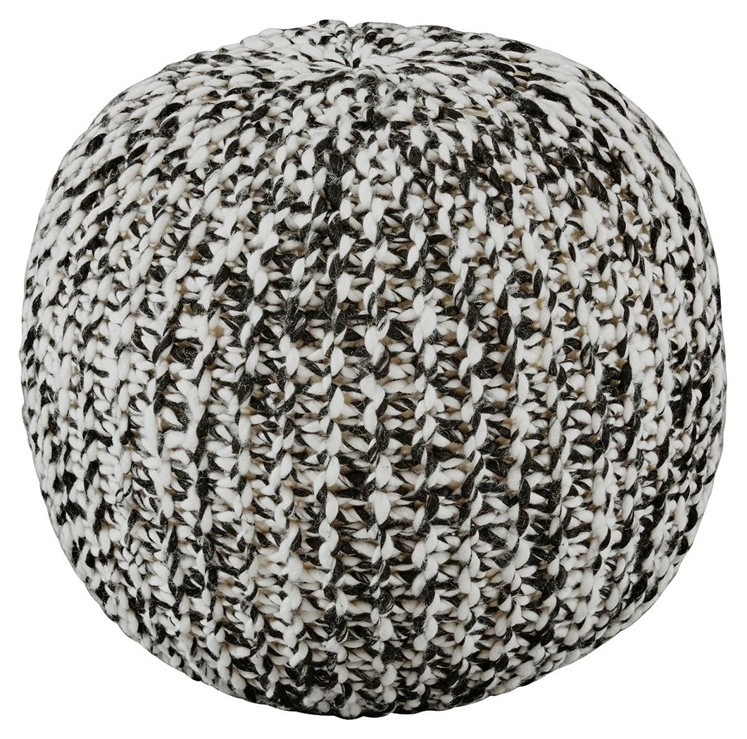 Ashley Furniture Latricia - Black/white - Pouf 3 Ashley Furniture Latricia - Black/white - Pouf