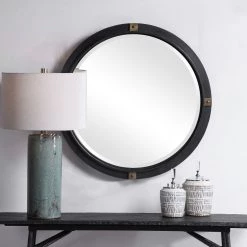 Uttermost Tull Industrial Round Mirror 12 Uttermost Tull Industrial Round Mirror