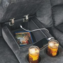 Ashley Furniture Reclining Furniture Capehorn - Granite - Dbl Rec Loveseat W/console 11 Ashley Furniture Reclining Furniture Capehorn - Granite - Dbl Rec Loveseat W/console