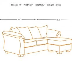 Ashley Furniture Darcy - Versatile Chaise - Stationary Sofas