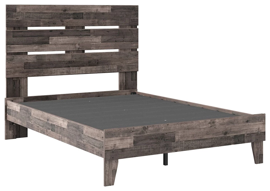 Signature Design By Ashley® Neilsville - Multi Gray - Full Panel Platform Bed 3 Signature Design By Ashley® Neilsville - Multi Gray - Full Panel Platform Bed