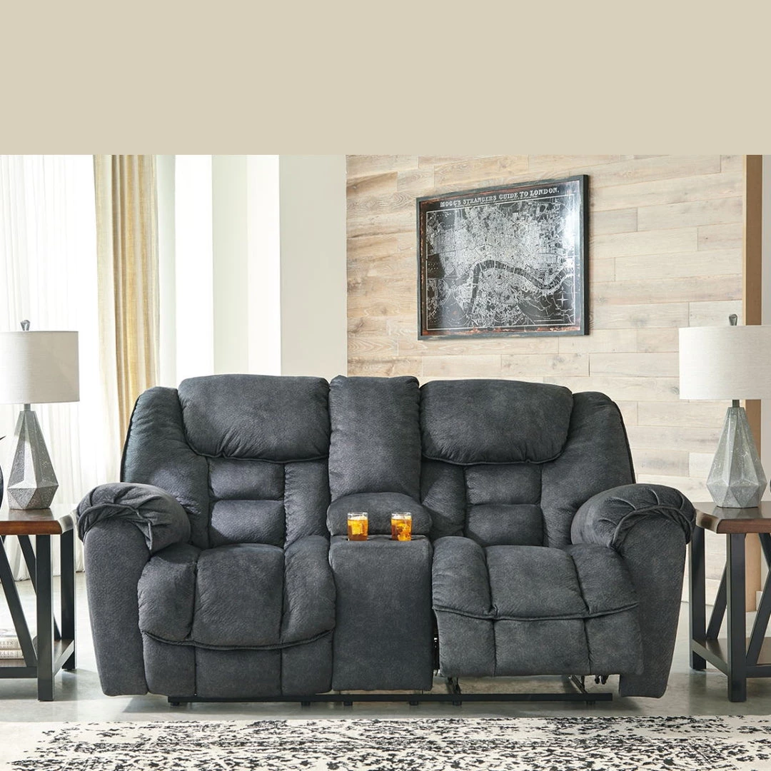 Ashley Furniture Reclining Furniture Capehorn - Granite - Dbl Rec Loveseat W/console 10 Ashley Furniture Reclining Furniture Capehorn - Granite - Dbl Rec Loveseat W/console