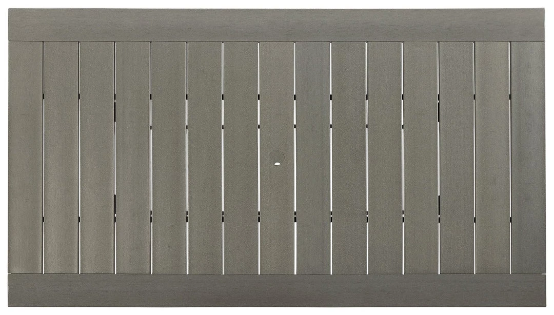 Signature Design By Ashley® Visola - Gray - Rect Dining Table W/umb Opt Tables 8 Signature Design By Ashley® Visola - Gray - Rect Dining Table W/umb Opt Tables