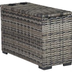 Signature Design By Ashley® Harbor Court - Gray - Console With Drink Holders