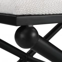 Uttermost Andrews White Small Bench Benches