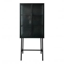 Moe's Home Collection Cabinets Zakk Metal Cabinet Black